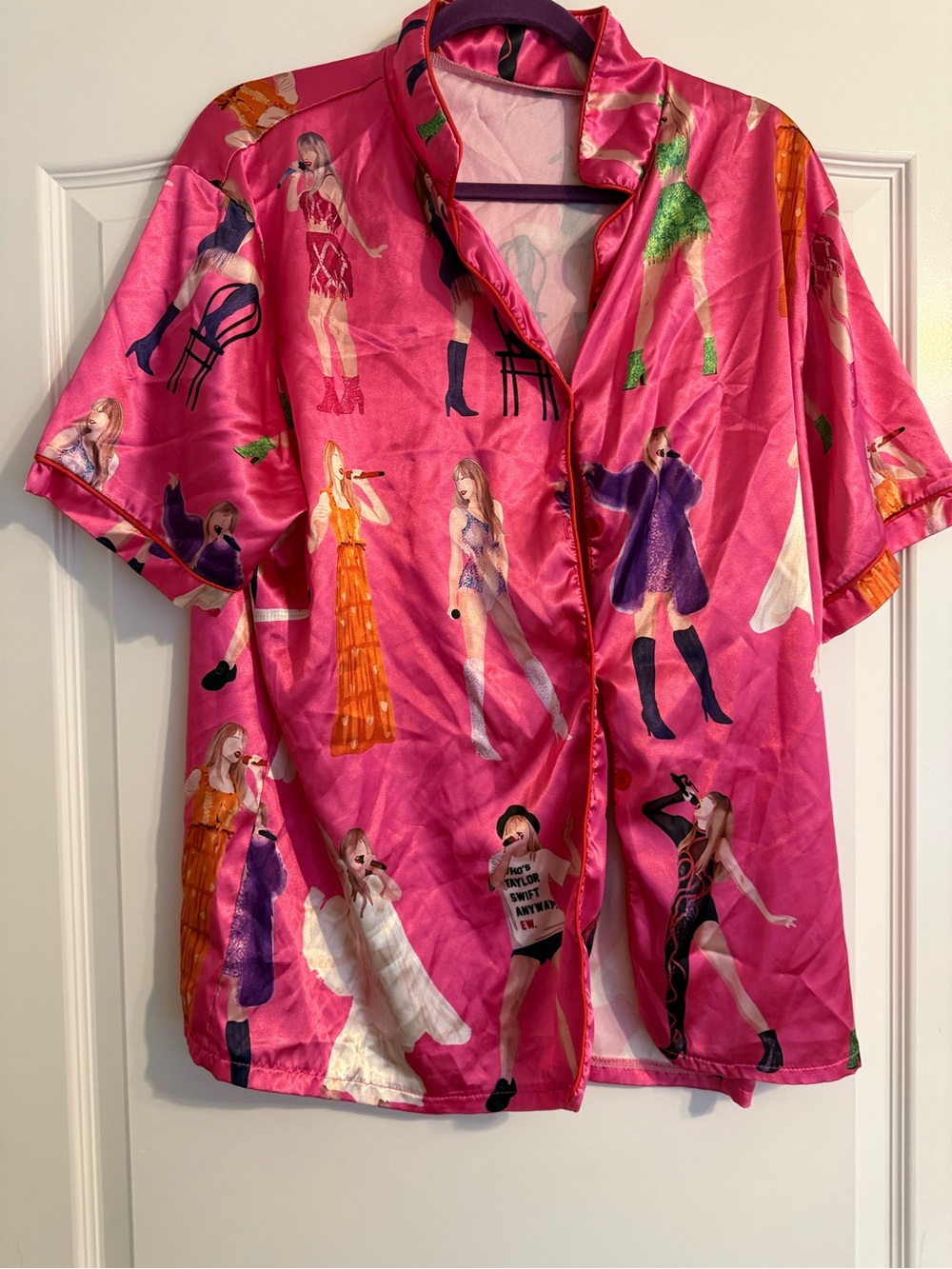 Taylor Swift Plus Size Pajamas Pink 3xl